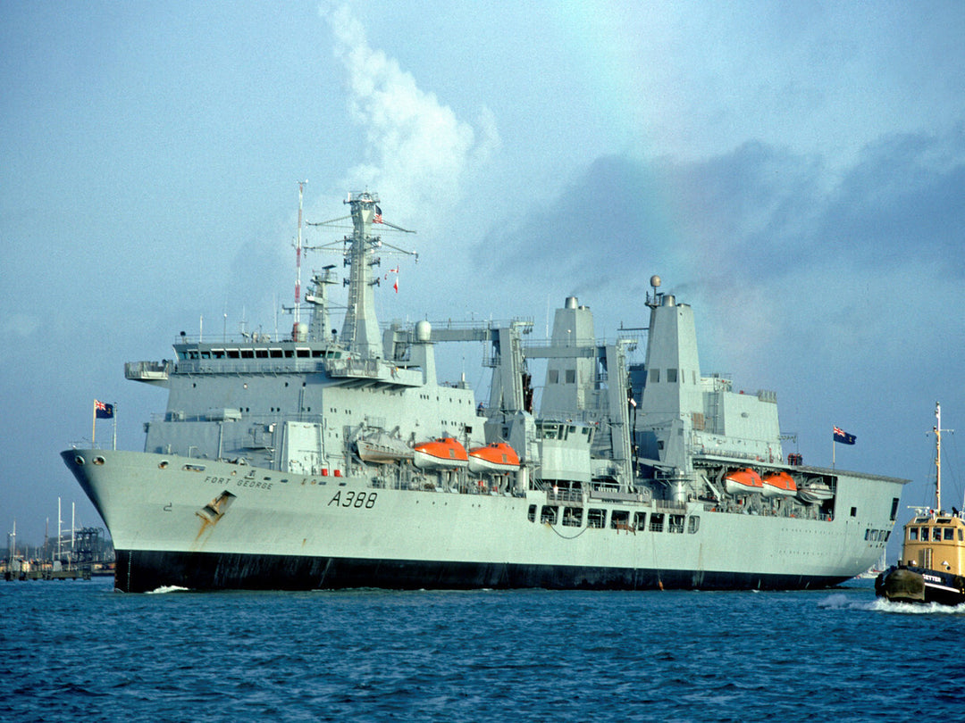 RFA Fort George (A388) Photo Print - Port Side - Royal Fleet Auxiliary Fort Class Tanker Hampshire Prints 6 x 4 No Frame No