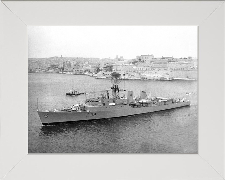 HMS Eskimo (F119) Photo Print - Valletta 1967 - Royal Navy Tribal Class Frigate