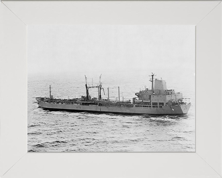 RFA Appleleaf (A79) Photo Print - Port Side - Royal Fleet Auxiliary Leaf Class Tanker Hampshire Prints 10 x 8 White Frame No