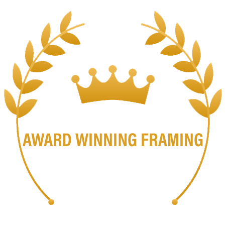 award winning framing logo