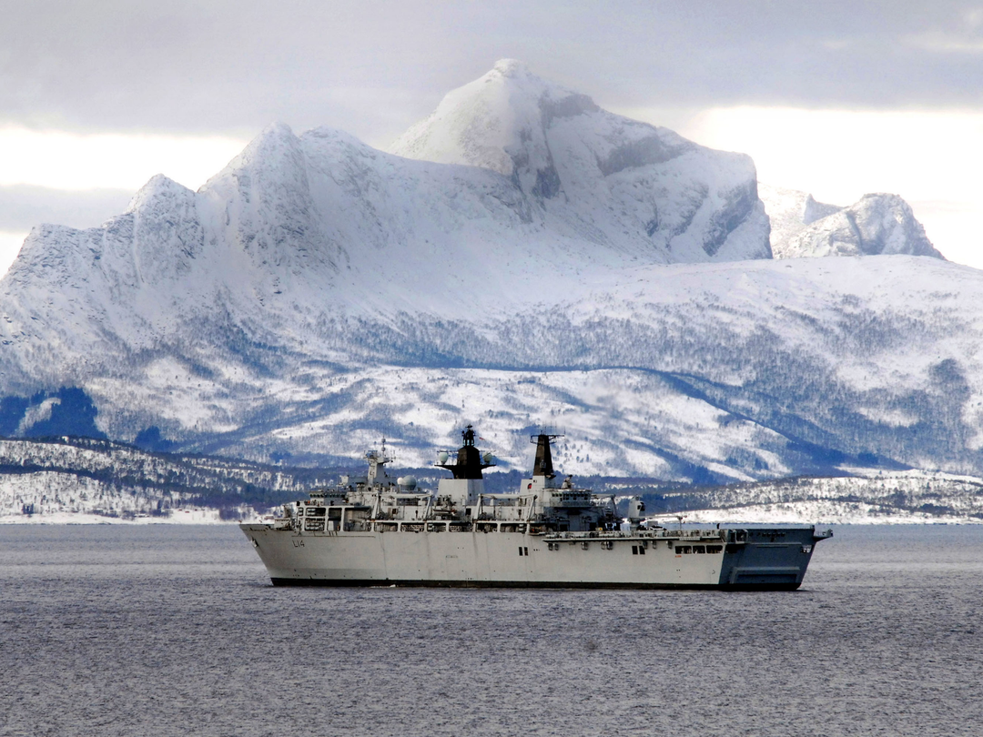 HMS Albion (L14) Photo Print - Norway 2008 - Royal Navy Albion Class Amphibious Ship Hampshire Prints 6 x 4 No Frame No