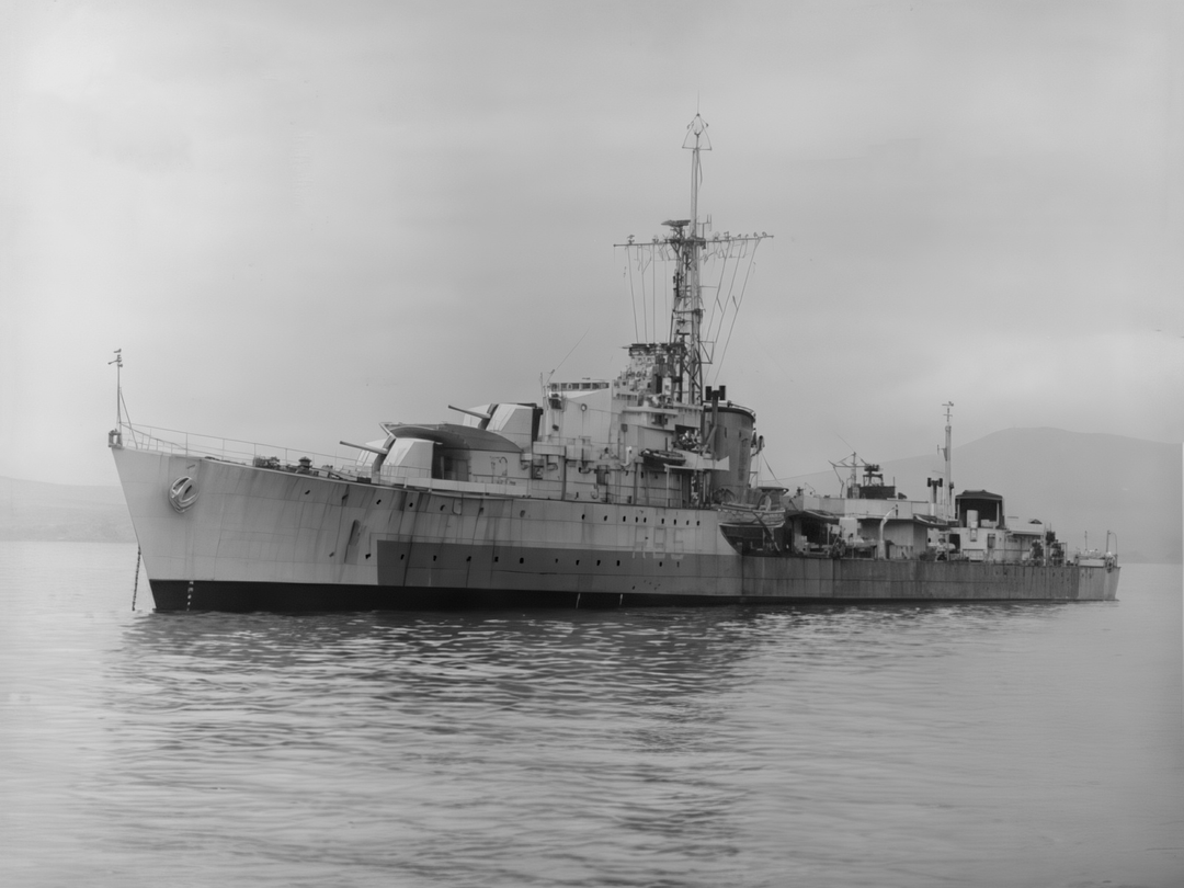 HMS Zenith (R95) Photo Print - At Anchor 1944 - Royal Navy Z Class Destroyer Hampshire Prints 6 x 4 No Frame No