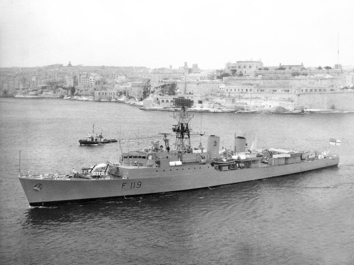HMS Eskimo (F119) Photo Print - Valletta 1967 - Royal Navy Tribal Class Frigate