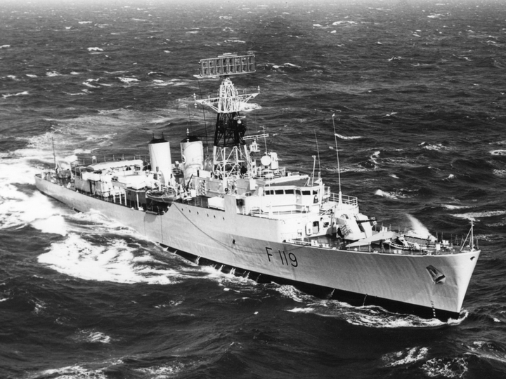 HMS Eskimo (F119) Photo Print - At sea 1967 - Royal Navy Tribal Class Frigate