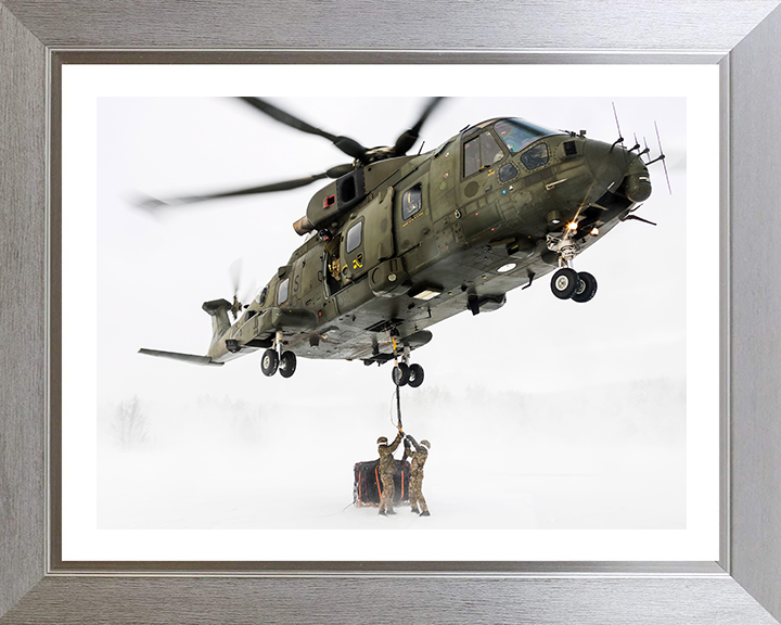 Royal Marines Commando Mobile Air Operations Team Photo Print - MAOT Hampshire Prints 10 x 8 Silver Frame Yes
