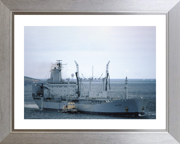 RFA Appleleaf (A79) Photo Print - Starboard Side - Royal Fleet Auxiliary Leaf Class Tanker Hampshire Prints 10 x 8 Silver Frame Yes