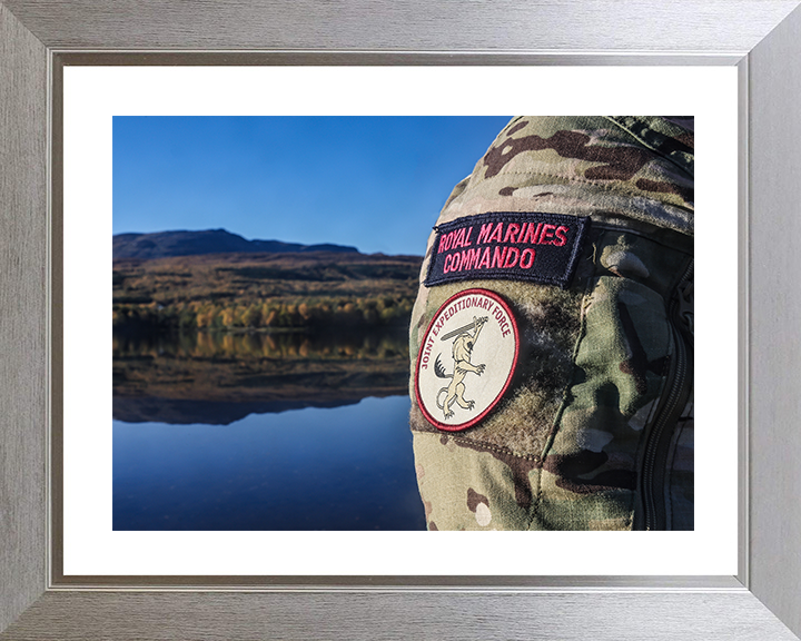 Royal Marines Commando and Joint Expeditionary Force Patches Photo Print