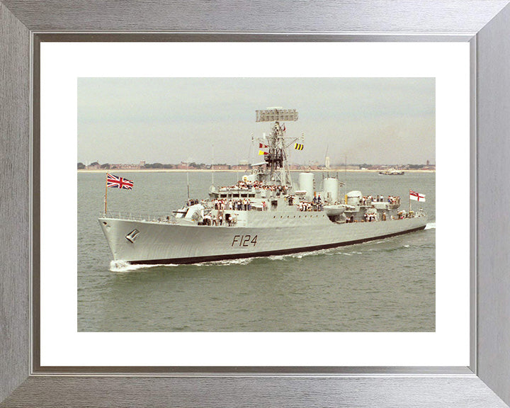 HMS Zulu (F124) Photo Print - Families Day - Royal Navy Tribal Class Frigate Hampshire Prints 10 x 8 Silver Frame Yes