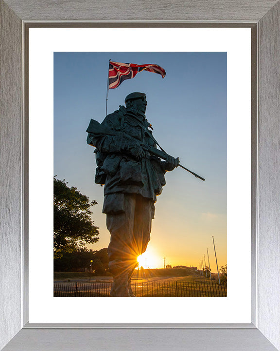 Royal Marine statue the Yomper Royal Marines museum Eastney Photo Print or Framed Photo Print Hampshire Prints 10 x 8 Silver Frame Yes