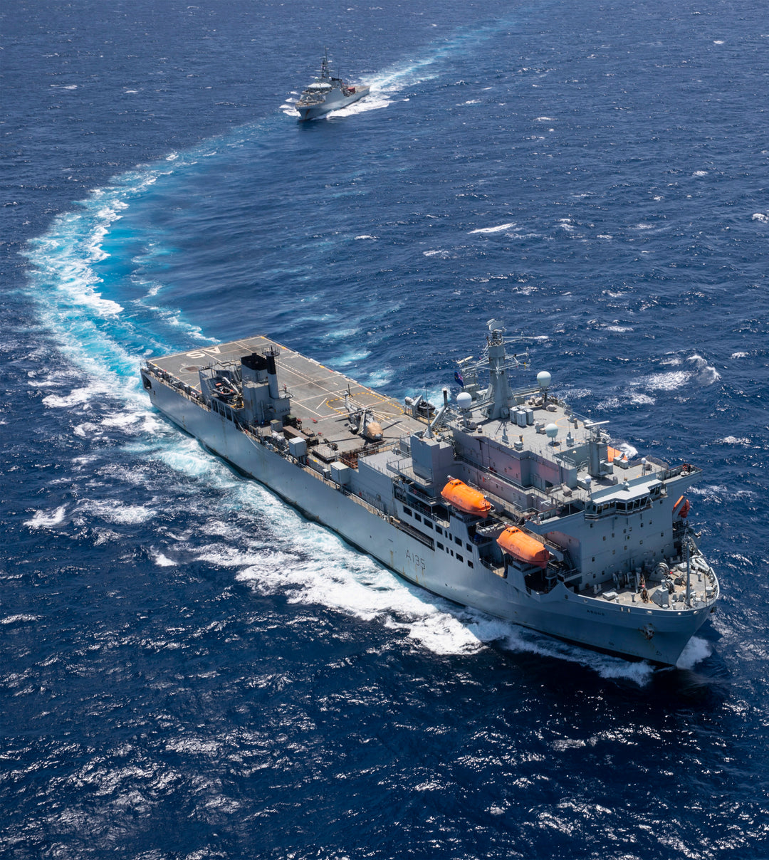 RFA Argus (A135) Photo Print - Turning to Port - Royal Fleet Auxiliary Casualty Class Ship Hampshire Prints 6 x 4 No Frame No