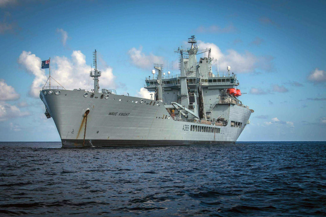 RFA Wave Knight (A389) Photo Print - Low Starboard View - Royal Fleet Auxiliary Wave Class Tanker Hampshire Prints 6 x 4 No Frame No