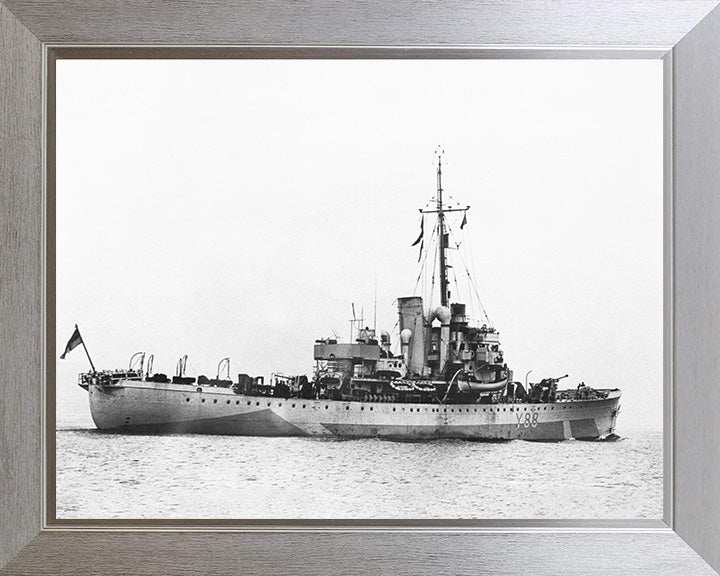 HMS Totland (Y88) Photo Print - Underway - Royal Navy Banff Class Sloop Hampshire Prints 10 x 8 Silver Frame No