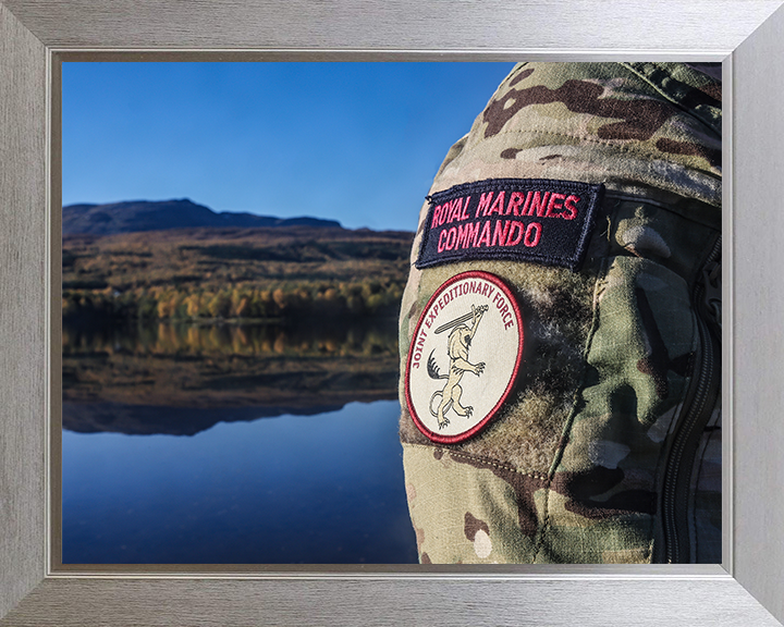 Royal Marines Commando and Joint Expeditionary Force Patches Photo Print