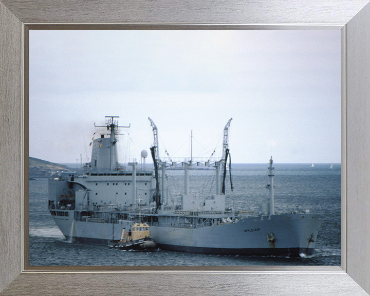 RFA Appleleaf (A79) Photo Print - Starboard Side - Royal Fleet Auxiliary Leaf Class Tanker Hampshire Prints 10 x 8 Silver Frame No
