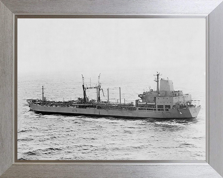 RFA Appleleaf (A79) Photo Print - Port Side - Royal Fleet Auxiliary Leaf Class Tanker Hampshire Prints 10 x 8 Silver Frame No