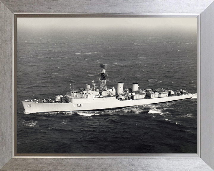 HMS Nubian (F131) Photo Print - At Sea 1976 - Royal Navy Tribal Class Frigate