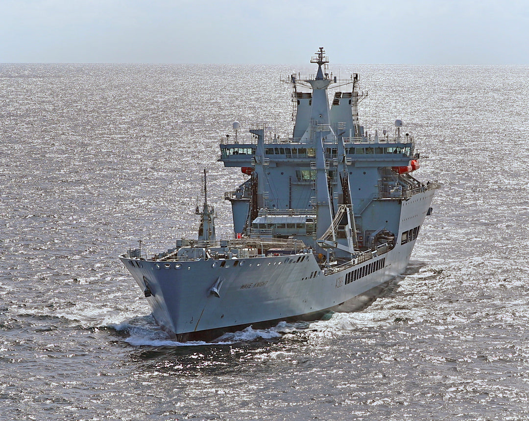RFA Wave Knight (A389) Photo Print - Port Bow View - Royal Fleet Auxiliary Wave Class Tanker Hampshire Prints 6 x 4 No Frame No