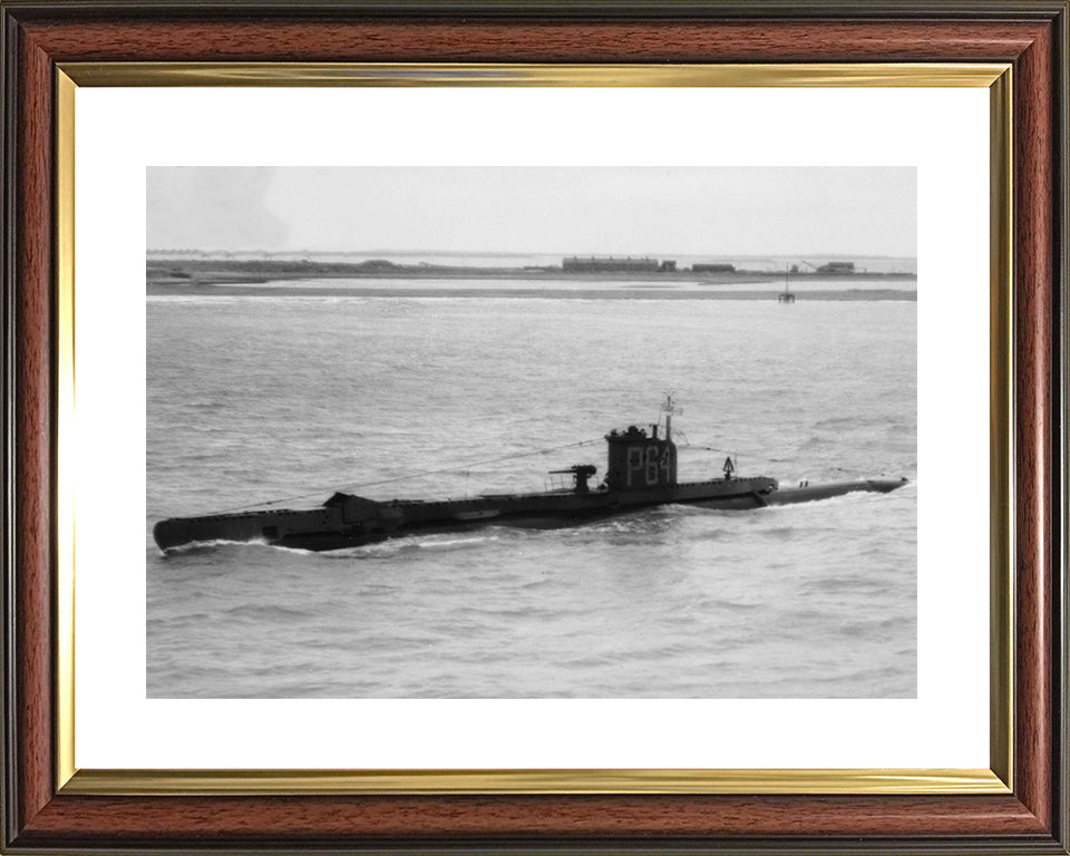 HMS Vandal (P64) Photo Print - Port Side View - Royal Navy U Class Submarine Hampshire Prints 10 x 8 Classic Frame Yes
