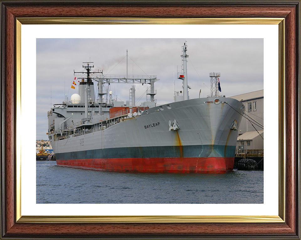 RFA Bayleaf (A109) Photo Print - Alongside - Royal Fleet Auxiliary Leaf Class Tanker Hampshire Prints 10 x 8 Classic Frame Yes