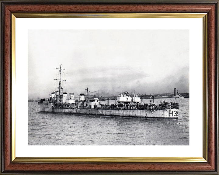 HMS Skate (H39) Photo Print - Port Side - Royal Navy R Class Destroyer Hampshire Prints 10 x 8 Classic Frame Yes