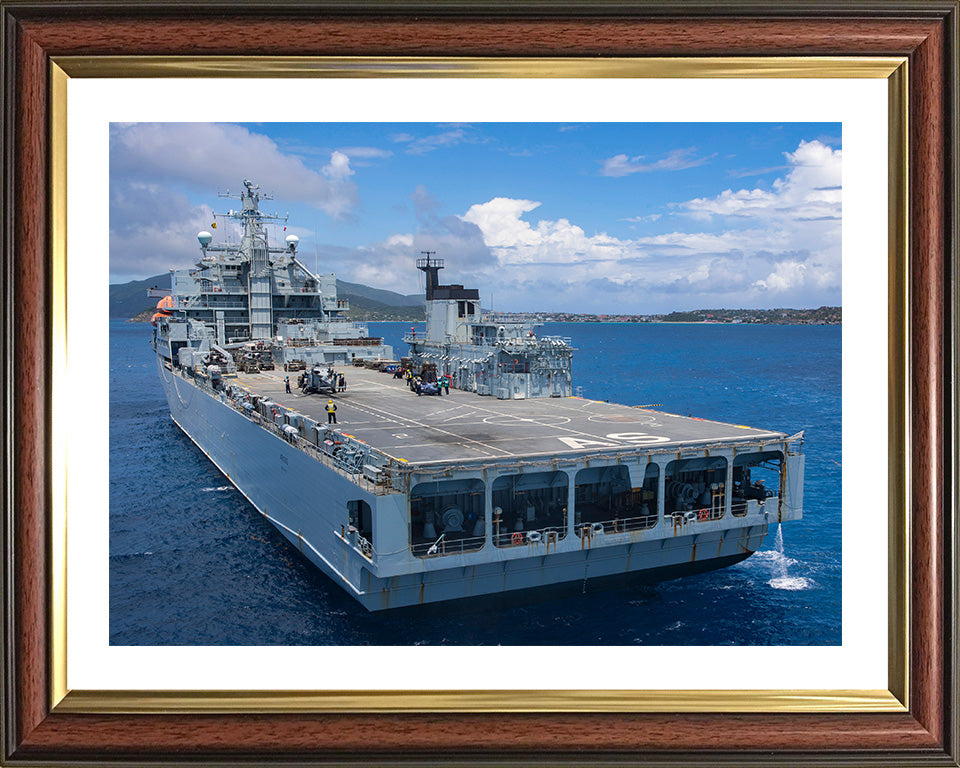 RFA Argus (A135) Photo Print - Port Quarter View - Royal Fleet Auxiliary Casualty Class Ship Hampshire Prints 10 x 8 Classic Frame Yes