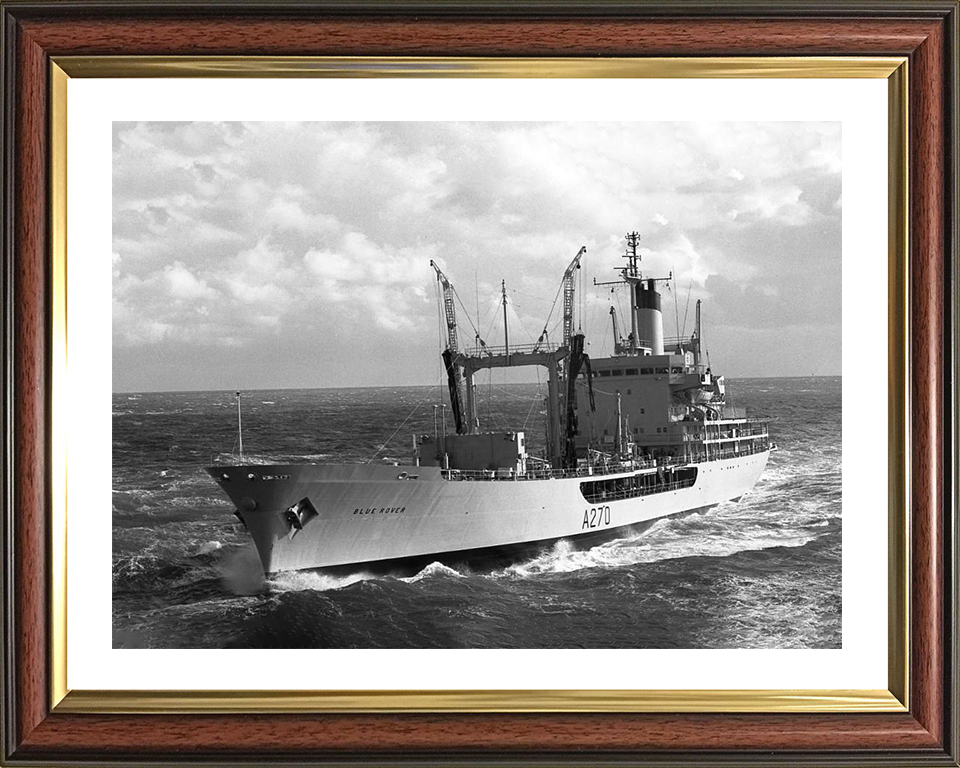 RFA Blue Rover (A270) Photo Print - Port Bow View - Royal Fleet Auxiliary Rover Class Tanker Hampshire Prints 10 x 8 Classic Frame Yes