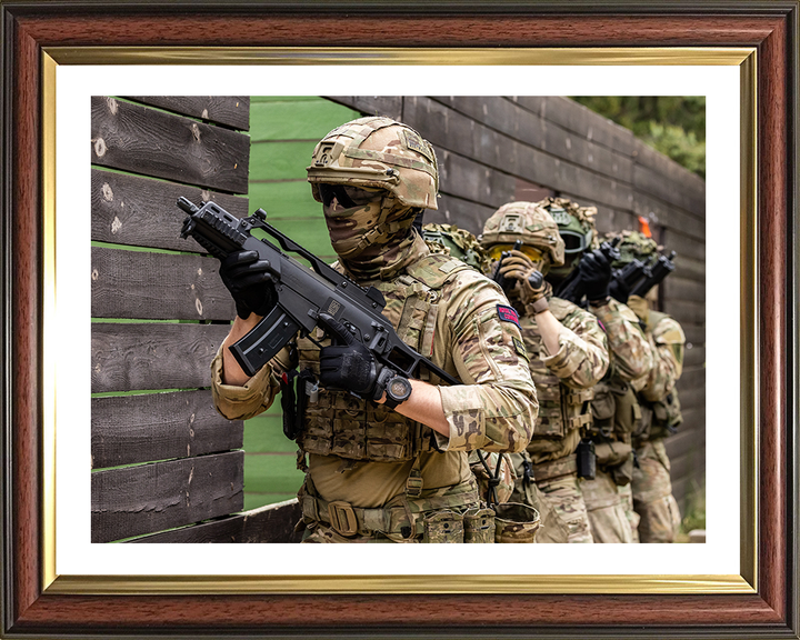 Royal Marine Commandos Battle training Photo Print - 45 Commando Hampshire Prints 10 x 8 Classic Frame Yes