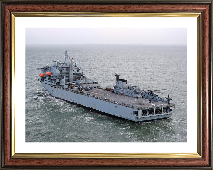 RFA Argus (A135) Photo Print - Port Side View - Royal Fleet Auxiliary Casualty Class Ship Hampshire Prints 10 x 8 Classic Frame Yes