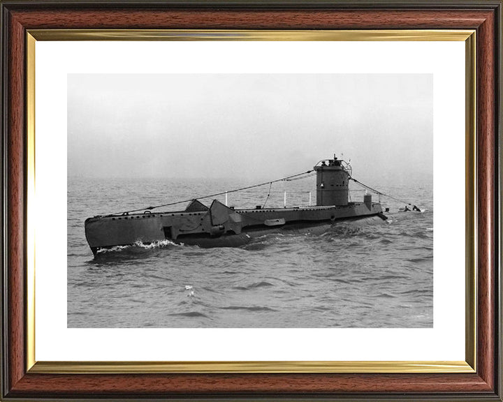 HMS Upstart (P65) Photo Print - Port Side View - Royal Navy U Class Submarine Hampshire Prints 10 x 8 Classic Frame Yes