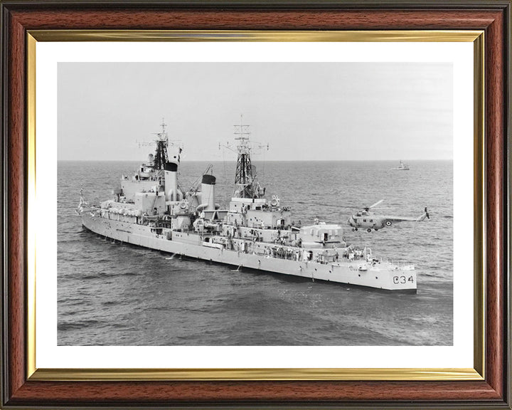 HMS Lion (C34) Photo Print - Port Quarter View - Royal Navy Tiger Class Light Cruiser Hampshire Prints 10 x 8 Classic Frame Yes