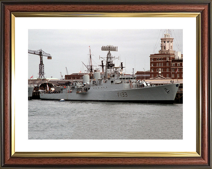 HMS Tartar (F133) Photo Print - HMNB Portsmouth - Royal Navy Tribal Class Frigate Hampshire Prints 10 x 8 Classic Frame Yes