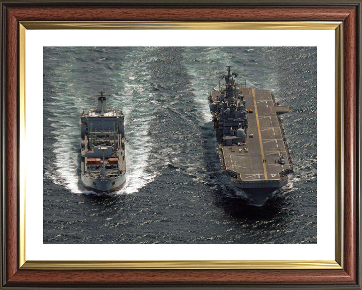 RFA Bayleaf (A109) Photo Print - Ready to RAS - Royal Fleet Auxiliary Leaf Class Tanker Hampshire Prints 10 x 8 Classic Frame Yes