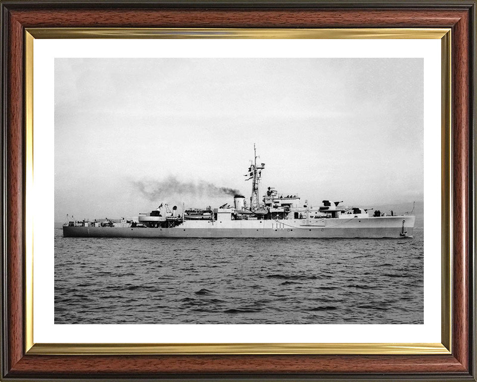 HMS Lark (U11) Photo Print - Starboard View - Royal Navy Black Swan Class Sloop Hampshire Prints 10 x 8 Classic Frame Yes
