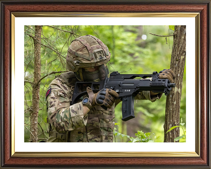Royal Marines Battle training Photo Print - 45 Commando Hampshire Prints 10 x 8 Classic Frame Yes