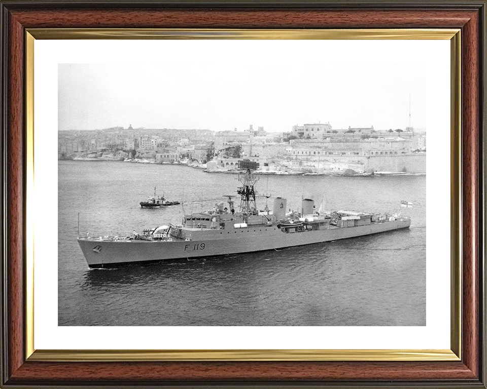 HMS Eskimo (F119) Photo Print - Valletta 1967 - Royal Navy Tribal Class Frigate