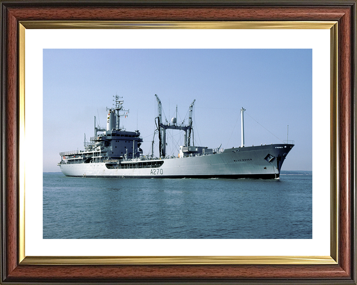 RFA Blue Rover (A270) Photo Print - Low Starboard View - Royal Fleet Auxiliary Rover Class Tanker Hampshire Prints 10 x 8 Classic Frame Yes