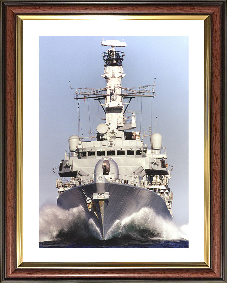 HMS Lancaster (F229) Photo Print - Underway Bow View - Royal Navy Type 23 Frigate Hampshire Prints 10 x 8 Classic Frame Yes