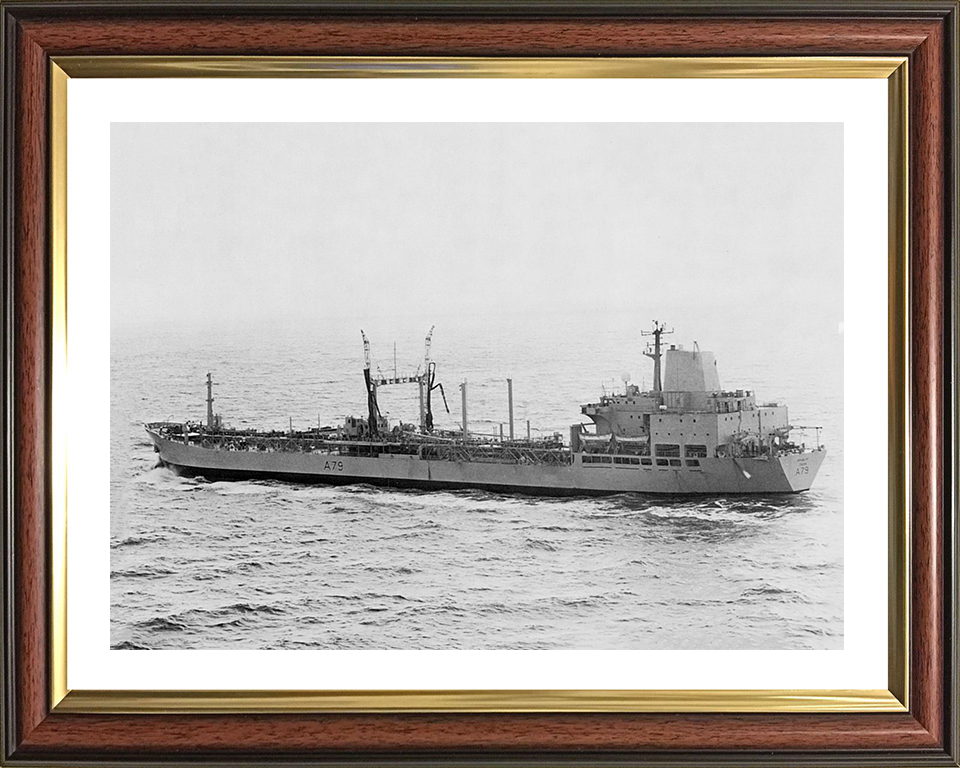 RFA Appleleaf (A79) Photo Print - Port Side - Royal Fleet Auxiliary Leaf Class Tanker Hampshire Prints 10 x 8 Classic Frame Yes
