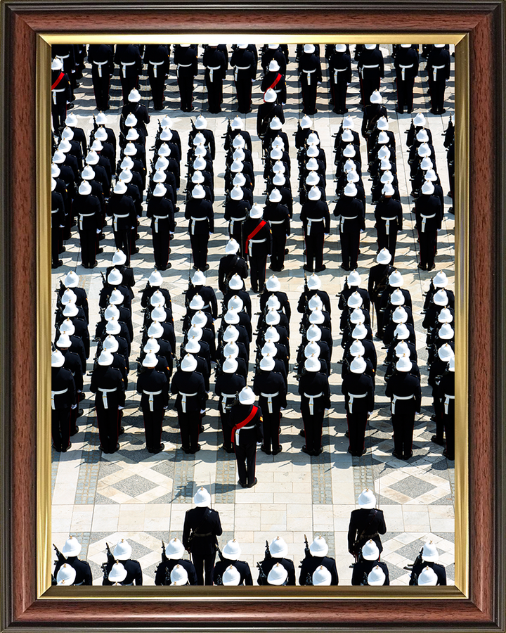 Royal Marine Commandos on Parade in London Photo Print Hampshire Prints 10 x 8 Classic Frame No