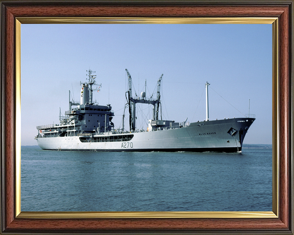 RFA Blue Rover (A270) Photo Print - Low Starboard View - Royal Fleet Auxiliary Rover Class Tanker Hampshire Prints 10 x 8 Classic Frame No