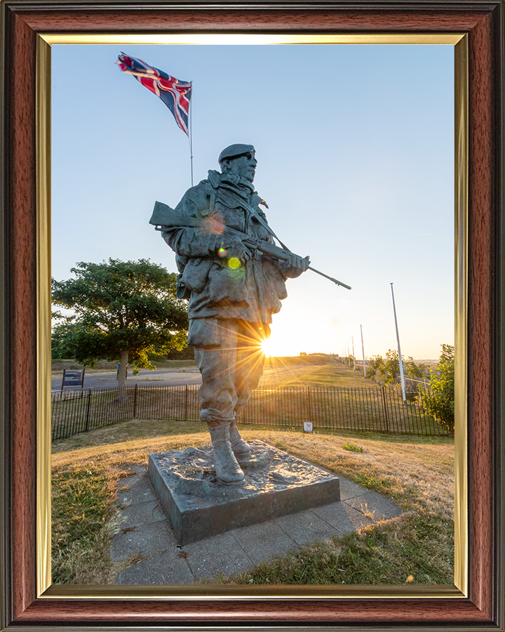 Royal Marines Commando Yomper Statue Portsmouth Photo Print Hampshire Prints 10 x 8 Classic Frame No
