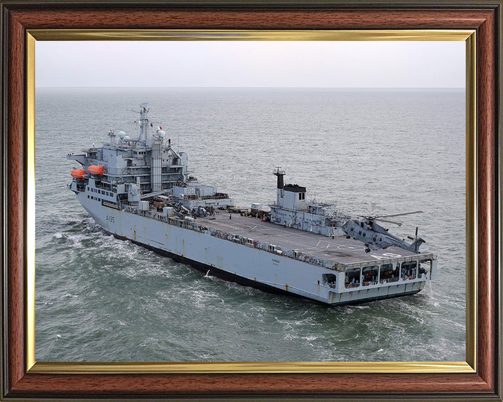 RFA Argus (A135) Photo Print - Port Side View - Royal Fleet Auxiliary Casualty Class Ship Hampshire Prints 10 x 8 Classic Frame No