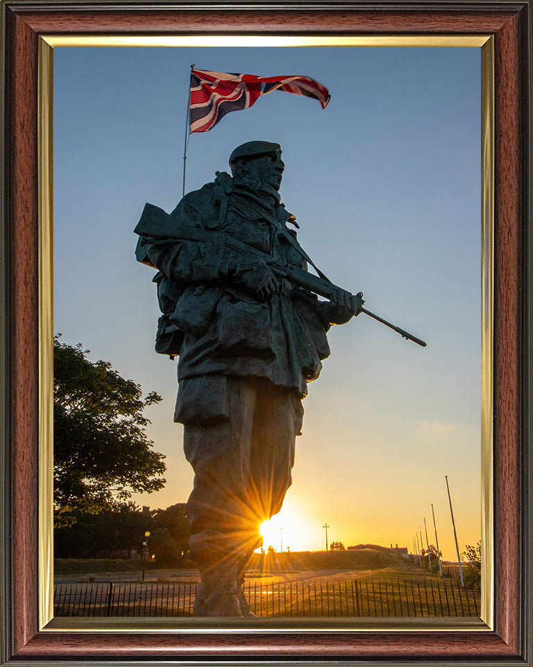 Royal Marine statue the Yomper Royal Marines museum Eastney Photo Print or Framed Photo Print Hampshire Prints 10 x 8 Classic Frame No