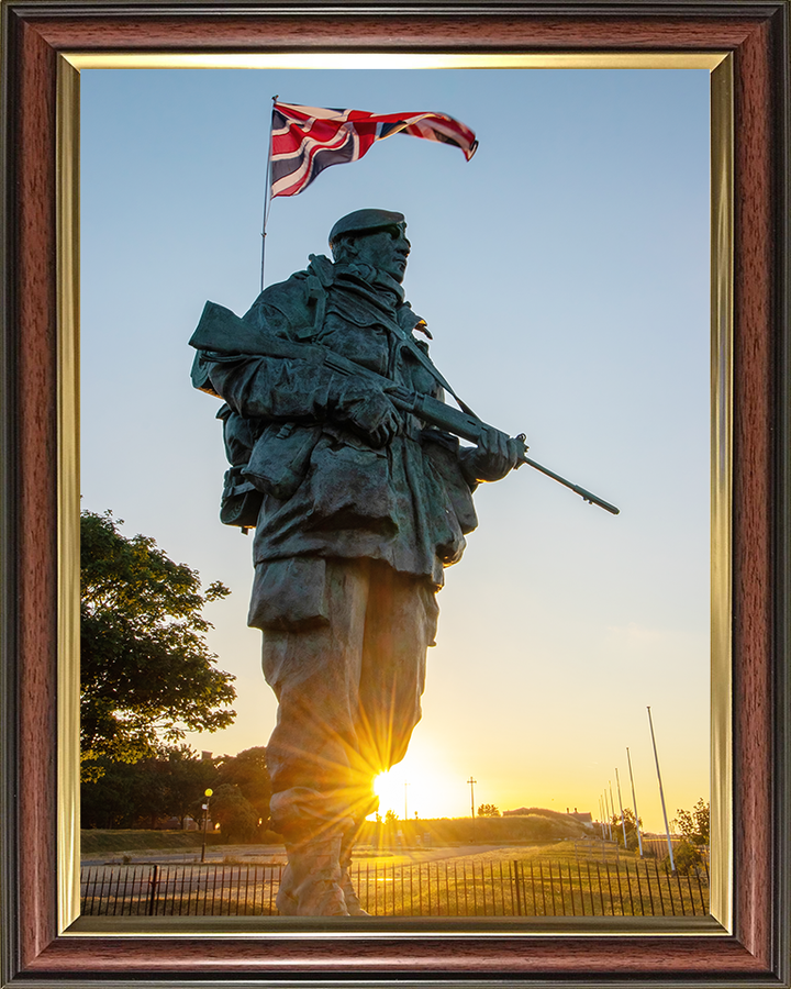 Royal Marines Commando Yomper Statue Southsea Photo Print Hampshire Prints 10 x 8 Classic Frame No