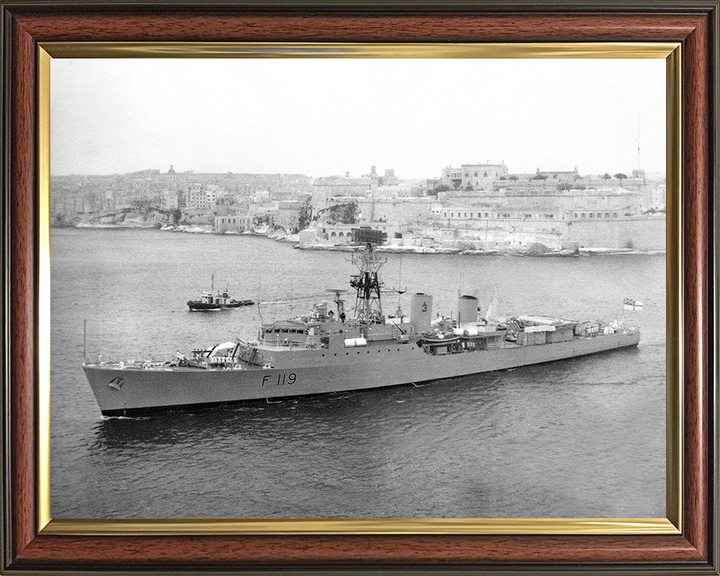 HMS Eskimo (F119) Photo Print - Valletta 1967 - Royal Navy Tribal Class Frigate