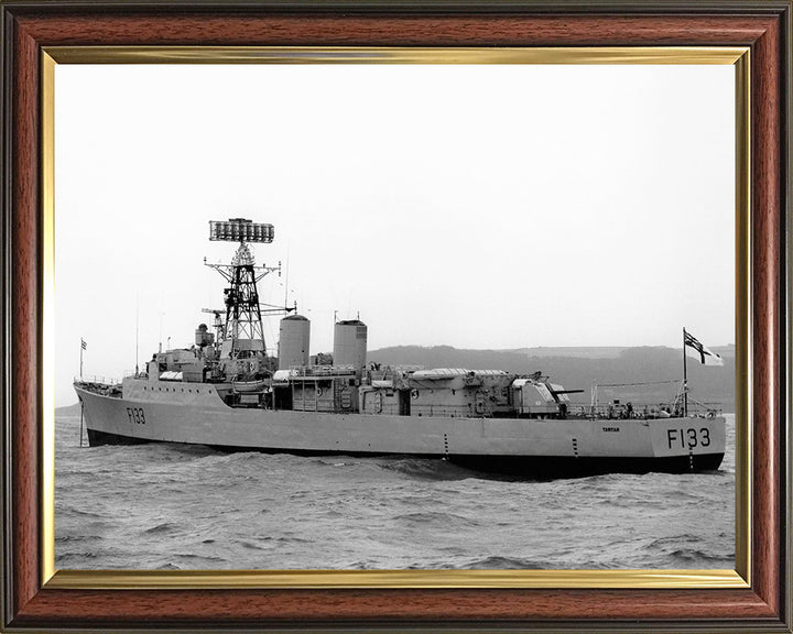 HMS Tartar (F133) Photo Print - At Anchor - Royal Navy Tribal Class Frigate Hampshire Prints 10 x 8 Classic Frame No