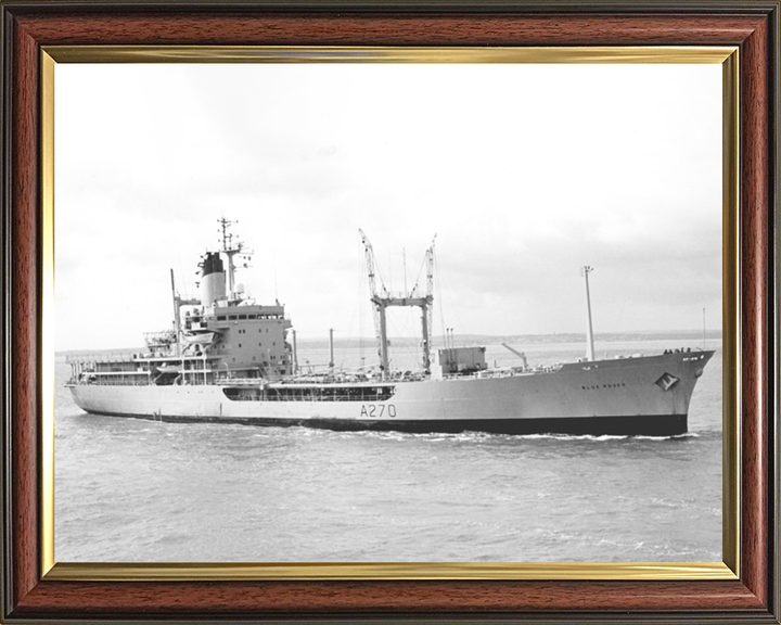 RFA Blue Rover (A270) Photo Print - Starboard View - Royal Fleet Auxiliary Rover Class Tanker Hampshire Prints 10 x 8 Classic Frame No