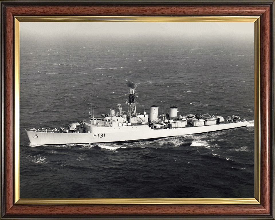 HMS Nubian (F131) Photo Print - At Sea 1976 - Royal Navy Tribal Class Frigate