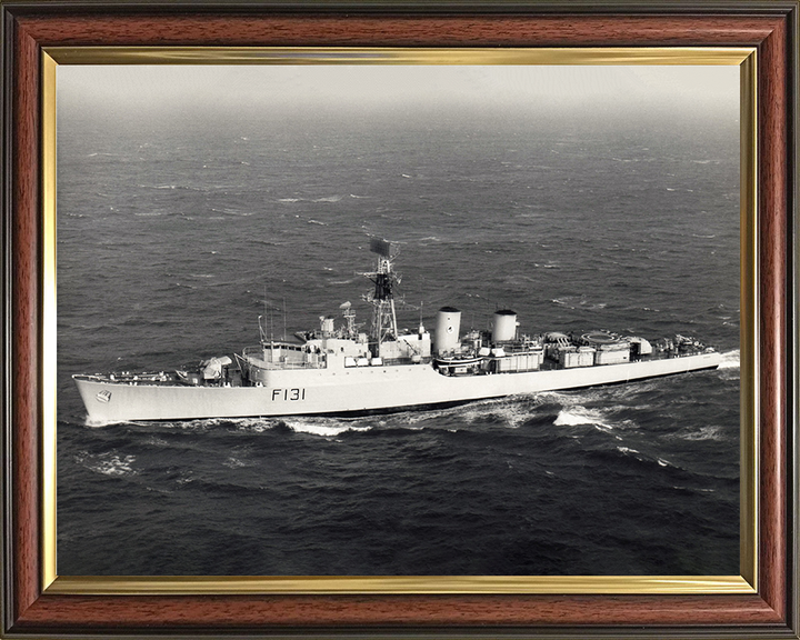 HMS Nubian (F131) Photo Print - At Sea 1976 - Royal Navy Tribal Class Frigate