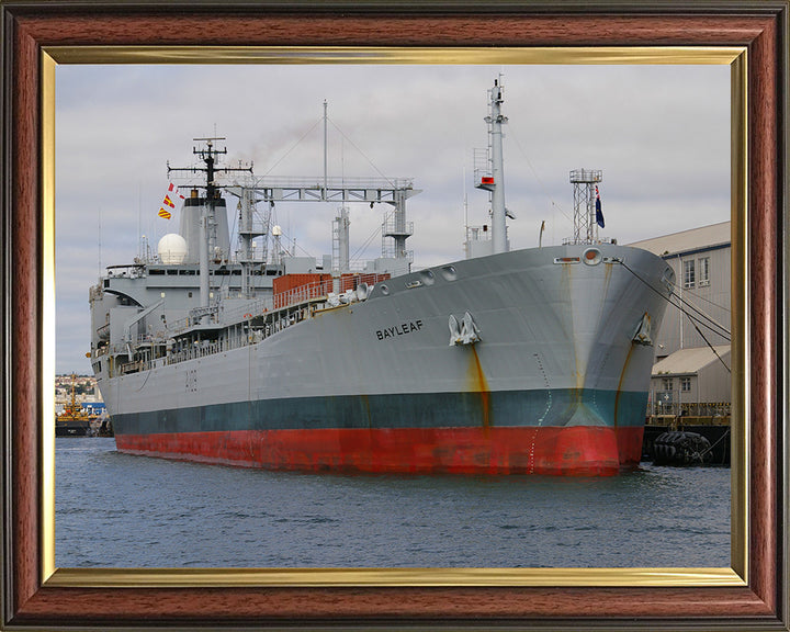 RFA Bayleaf (A109) Photo Print - Alongside - Royal Fleet Auxiliary Leaf Class Tanker Hampshire Prints 10 x 8 Classic Frame No